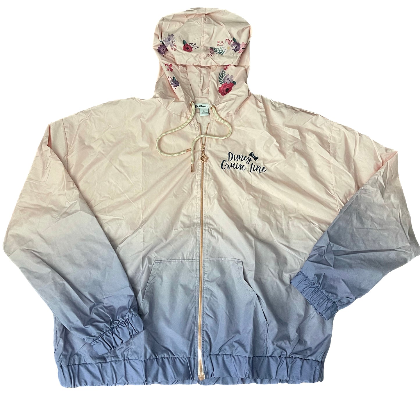 Disney Cruise Line DCL Purple Floral Ombre Windbreaker for Women 3X