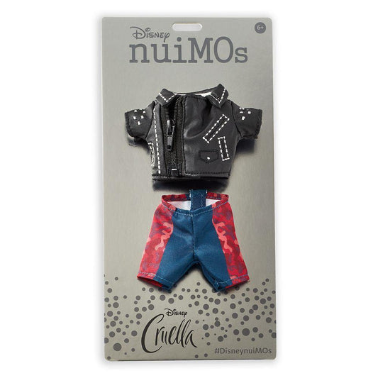 Disney nuiMOs Outfit – Cruella Inspired Faux Leather Jacket with Graphic T-Shirt and Pants - World of Treasures