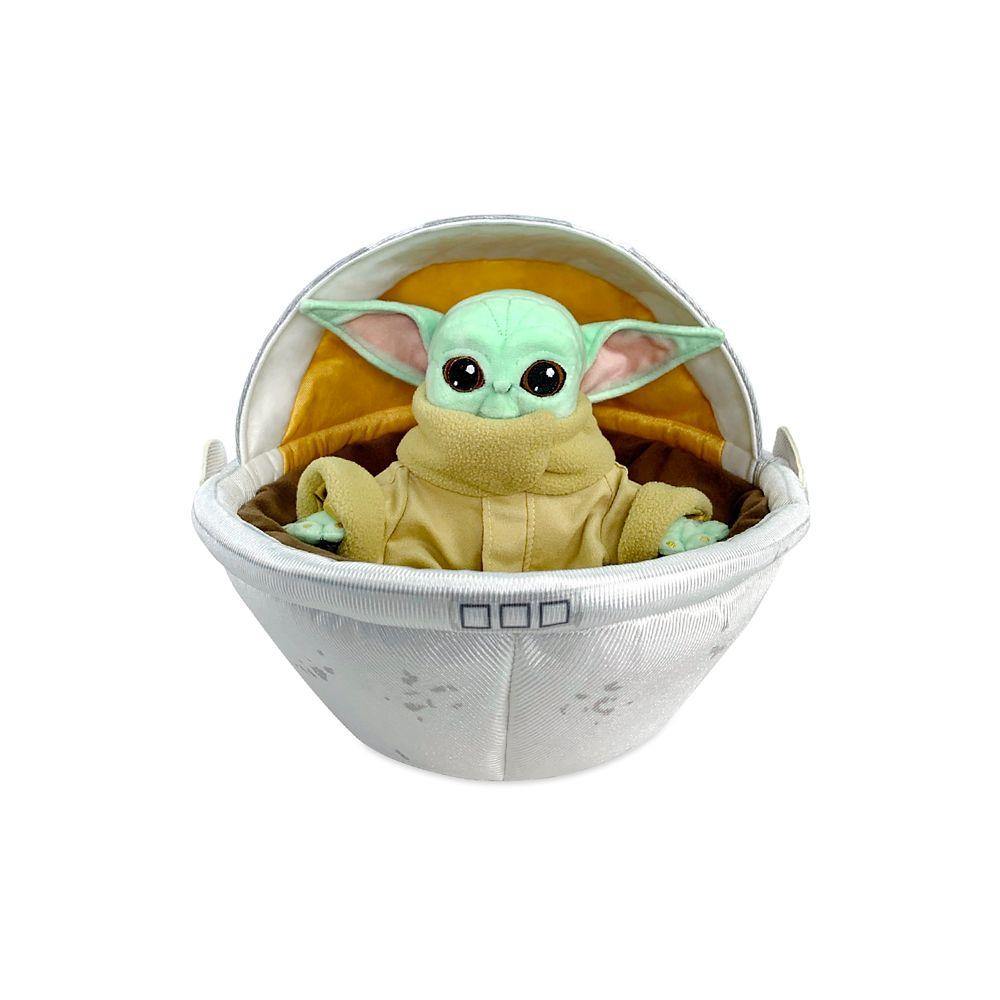 Disney Star Wars: The Mandalorian The Child Plush in Hover Pram – Small 7 1/2'' - World of Treasures