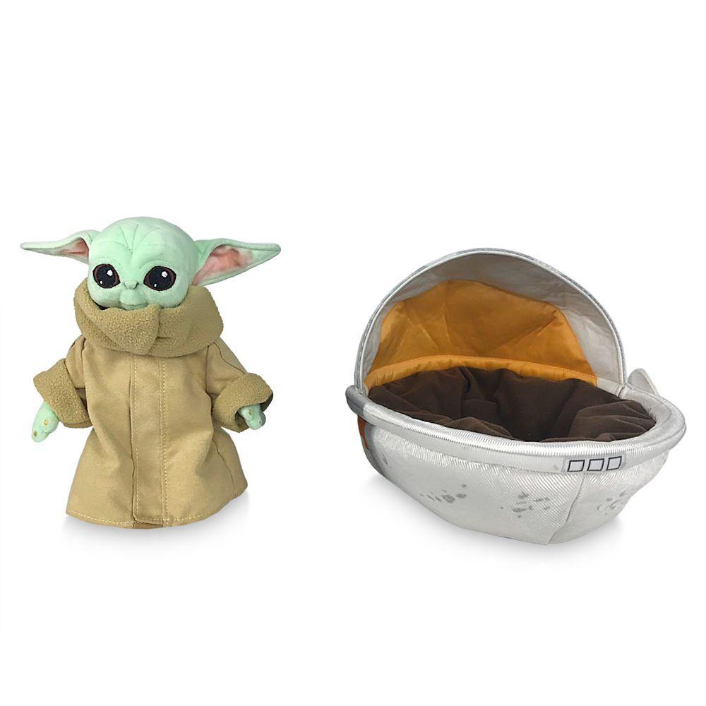 Disney Star Wars: The Mandalorian The Child Plush in Hover Pram – Small 7 1/2'' - World of Treasures