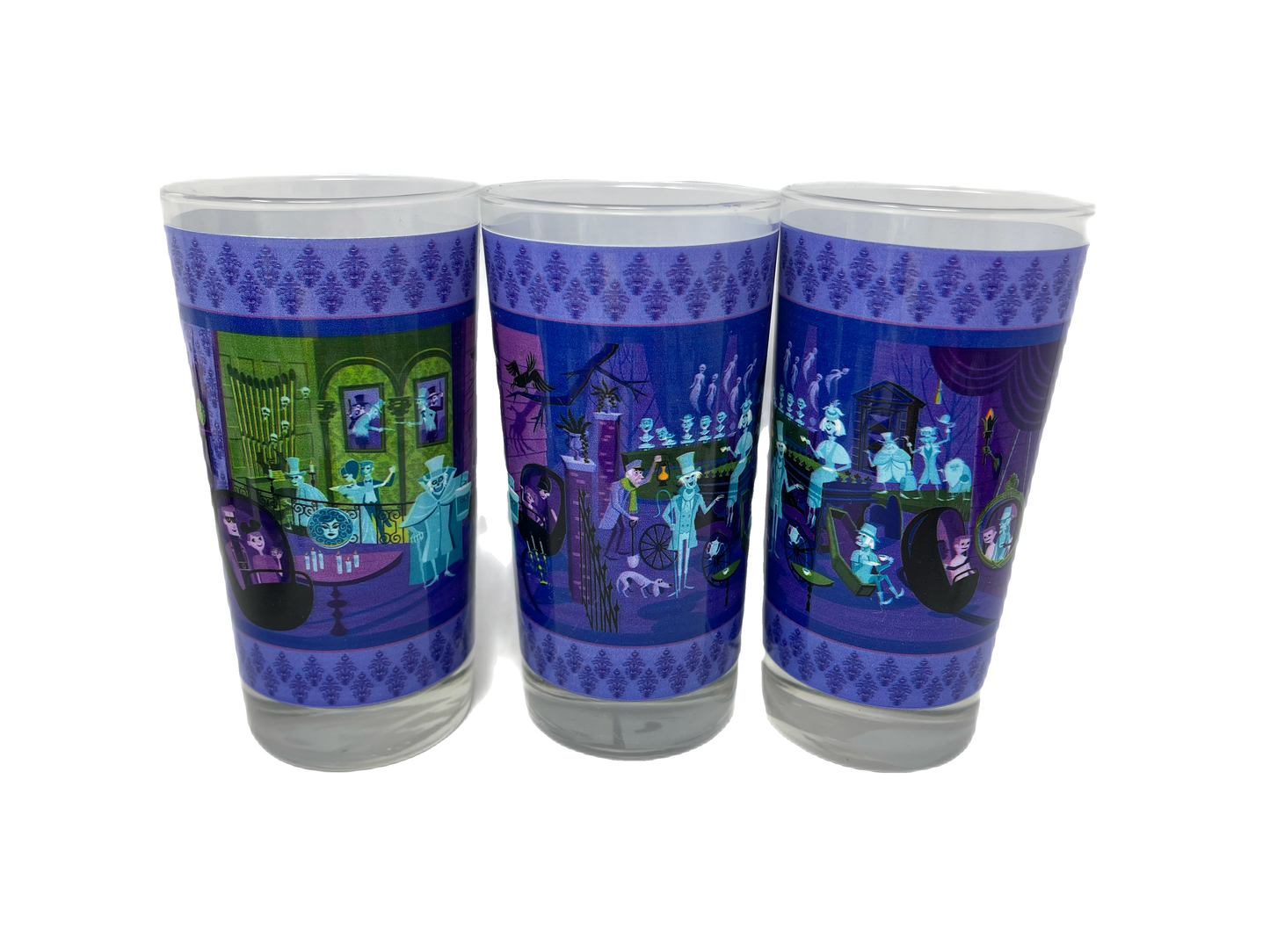 Disney Haunted Mansion Wonderground Shag Glass