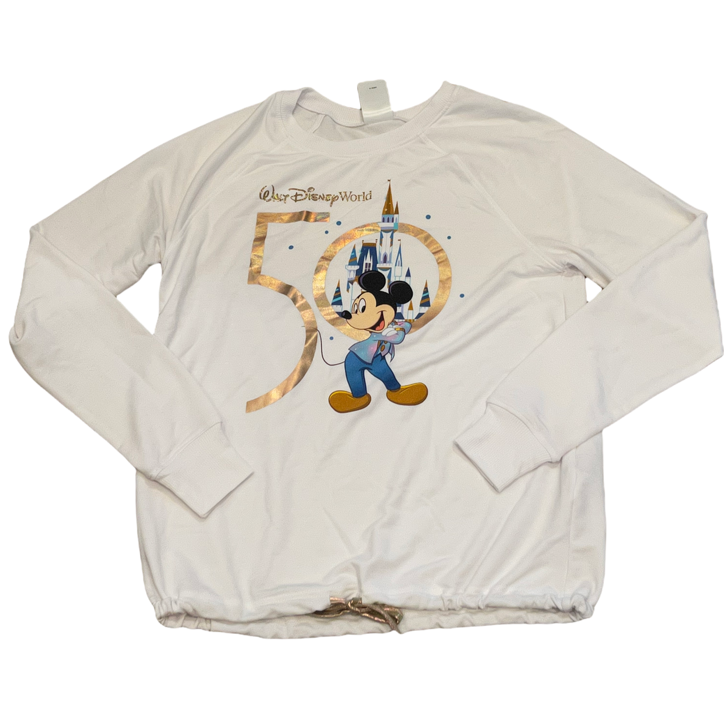 Walt Disney World 50th Anniversary Mickey Crop Cinch Waist Shirt