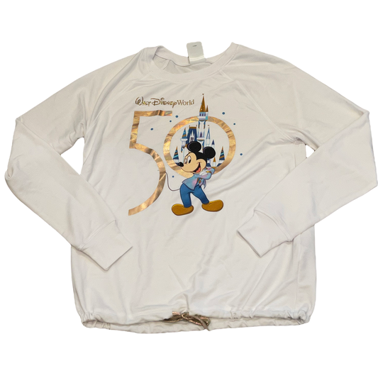 Walt Disney World 50th Anniversary Mickey Crop Cinch Waist Shirt