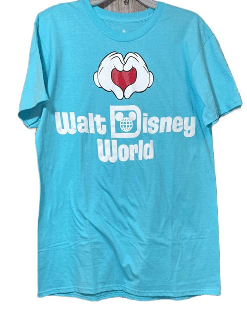 Walt Disney World Heart Mickey Hands Adult Shirt