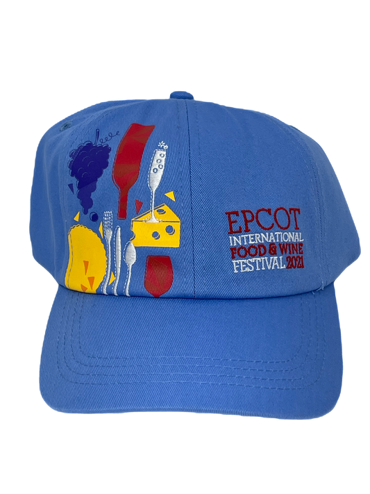 Disney Epcot Food and Wine Festival 2021 Logo Baseball Hat