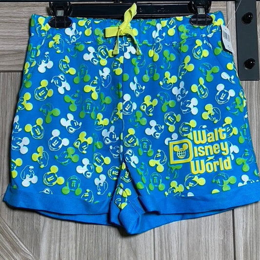Walt Disney World Mickey Mouse Neon Shorts for Women