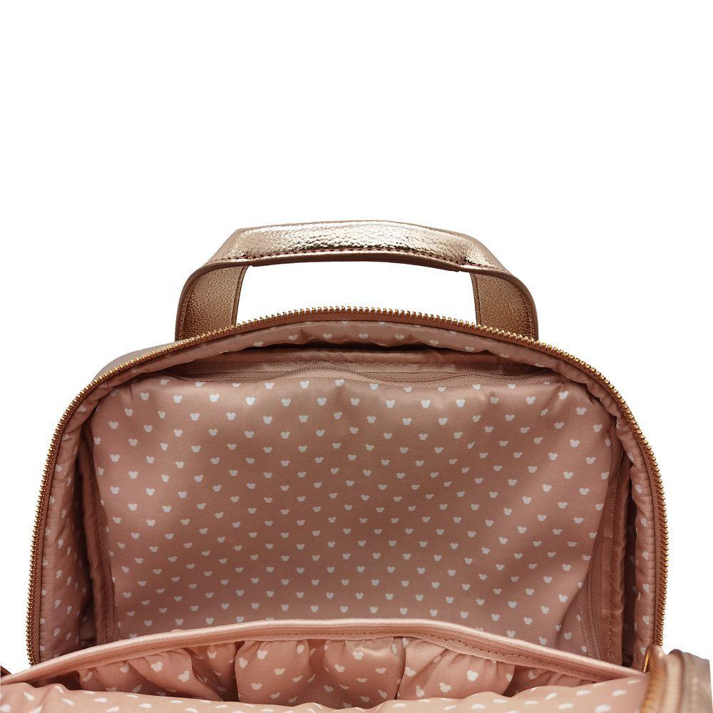 Disney Rose Gold Mickey Mouse Icon Flair Backpack - World of Treasures