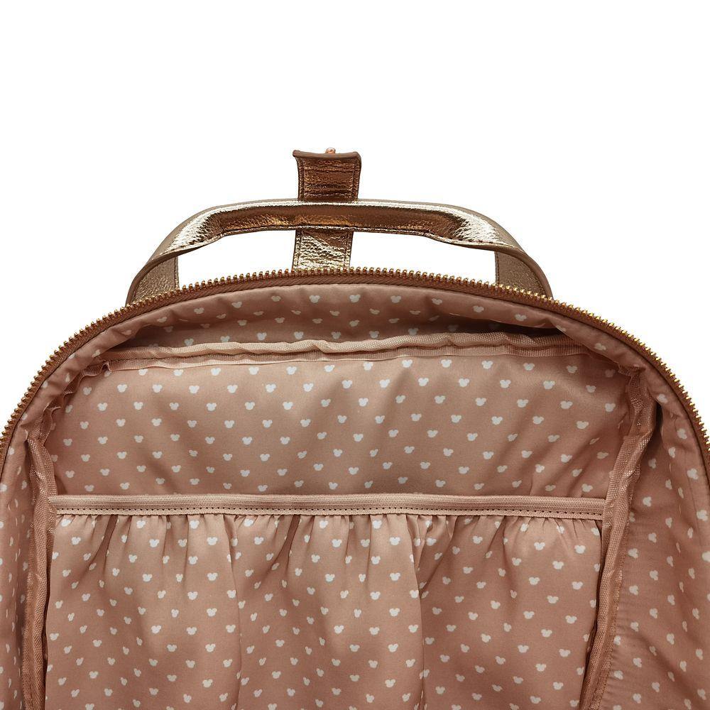 Disney Rose Gold Mickey Mouse Icon Flair Backpack - World of Treasures