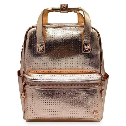 Disney Rose Gold Mickey Mouse Icon Flair Backpack - World of Treasures