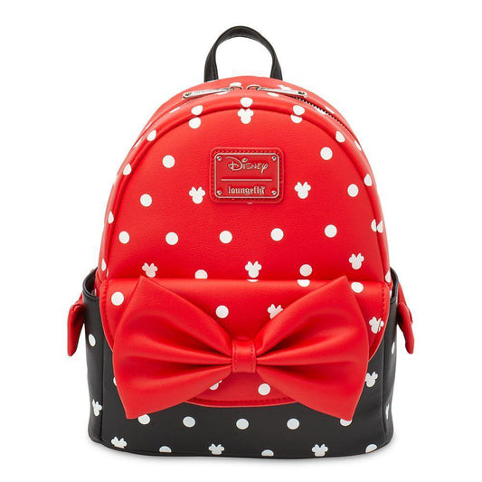 Minnie Mouse Bow Loungefly Mini Backpack - World of Treasures