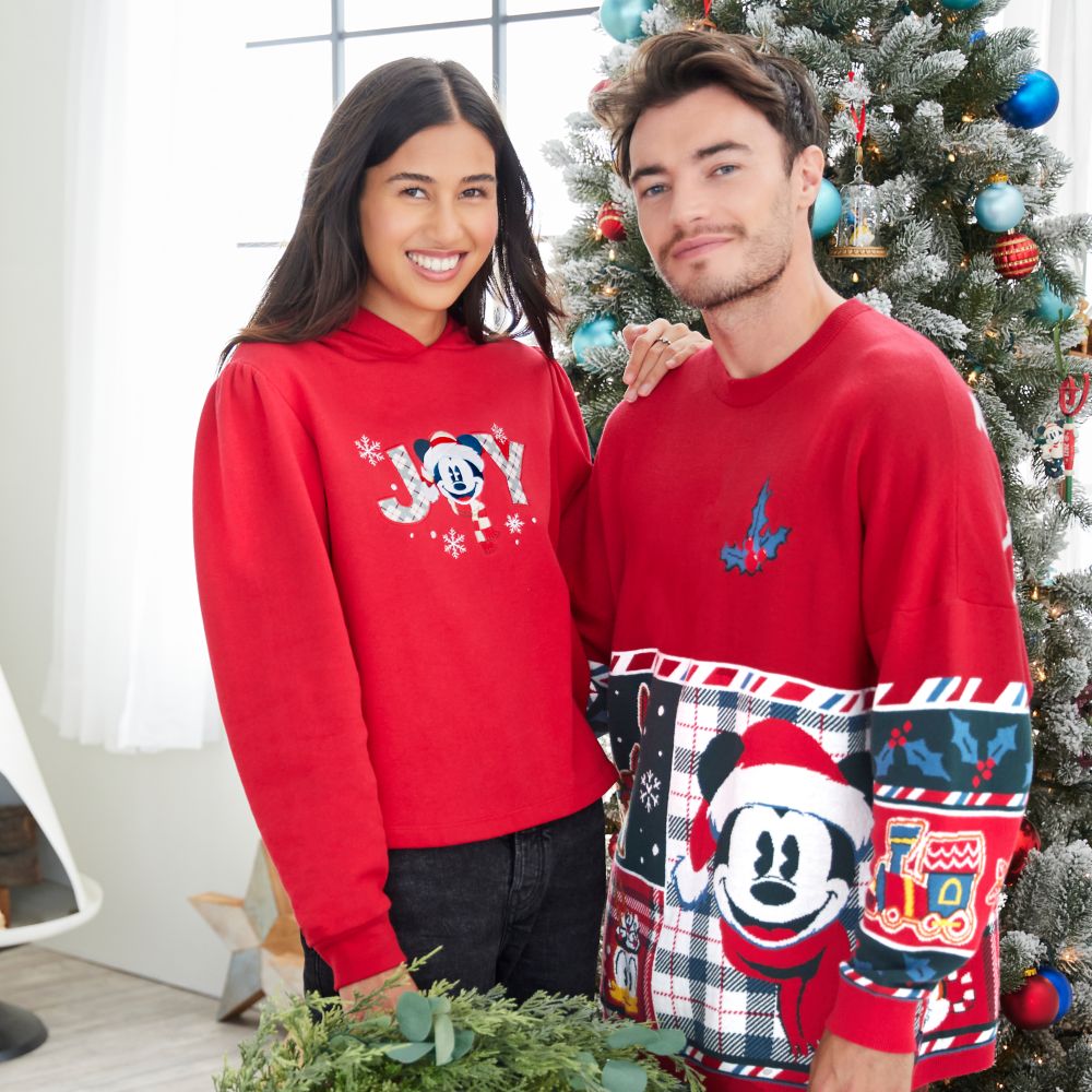 Disney Mickey Joy Holiday Pullover Hoodie for Women