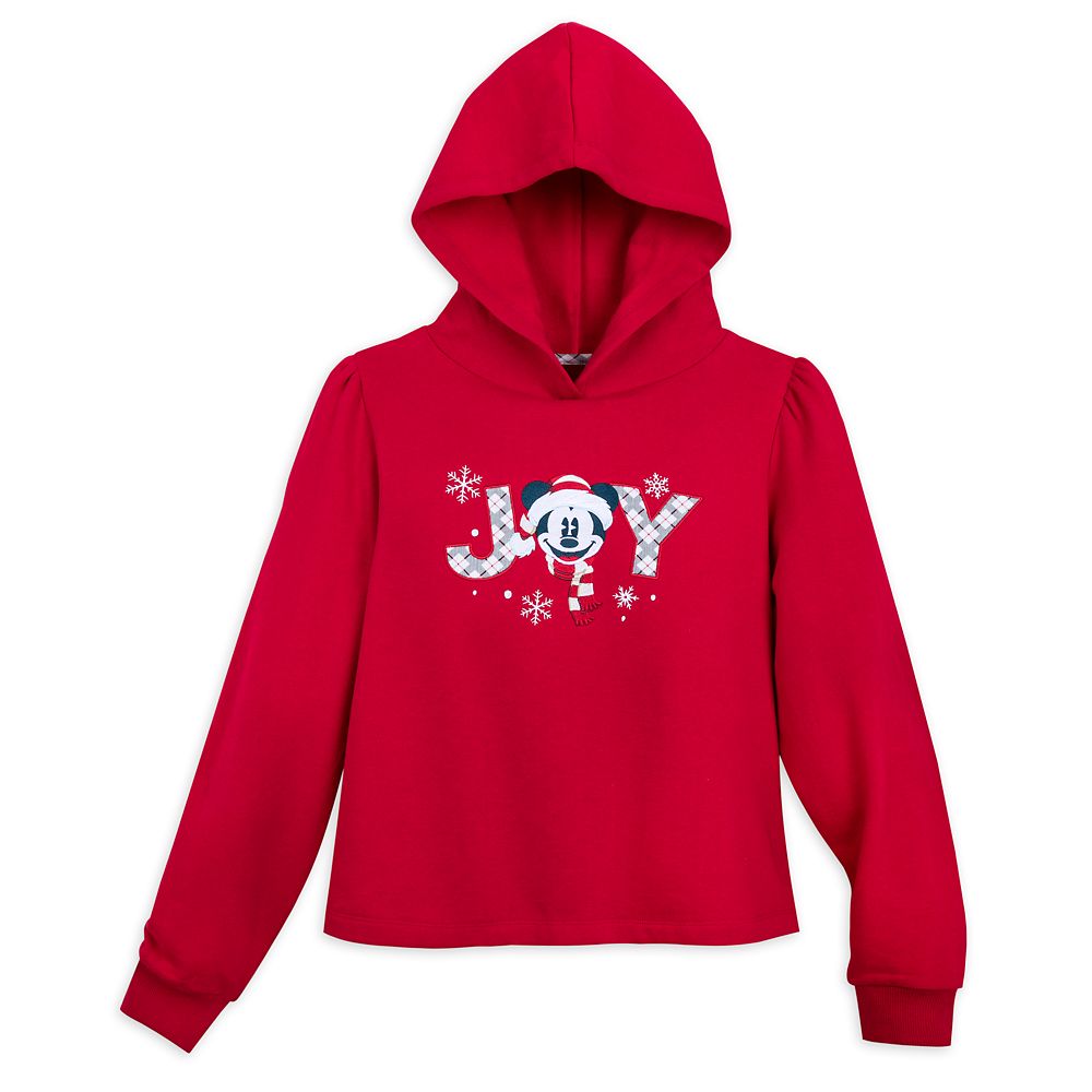 Disney Mickey Joy Holiday Pullover Hoodie for Women