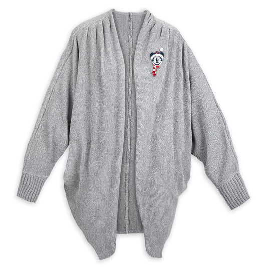 Disney Minnie Holiday Knit Cardigan Sweater for Women