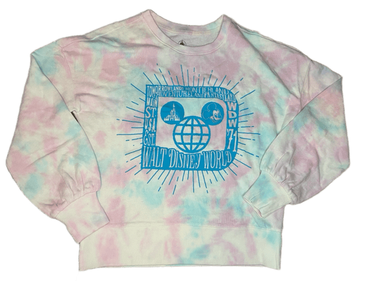 Walt Disney World Tie Dye Mickey and Castle  Lounge Pullover for Women