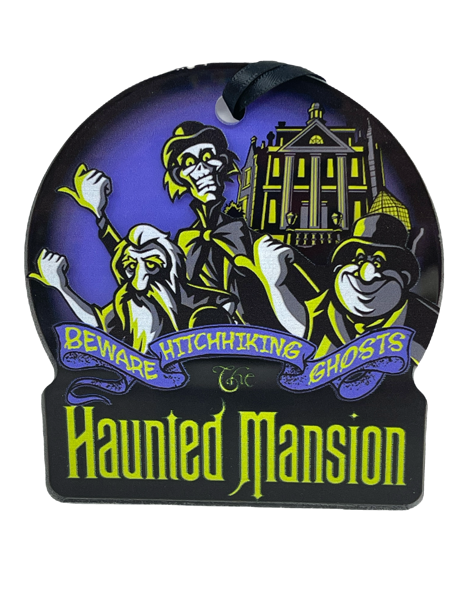 Disney Haunted Mansion Beware of Hitchhiking Ghosts 3D Acrylic Ornament