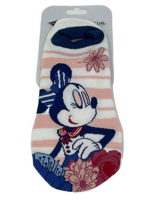 Disney Cruise Line Captain Minnie Floral Ankle Socks