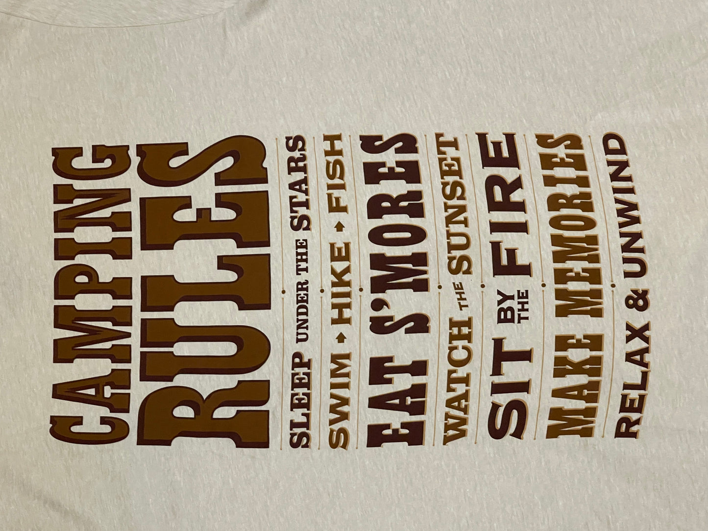 Disney Fort Wilderness 50th Anniversary Camping Rules Shirt