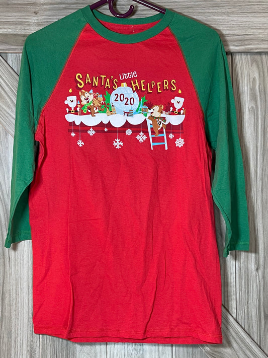 Disney Epcot Festival of Holidays 2020 Chip and Dale Raglan Shirt