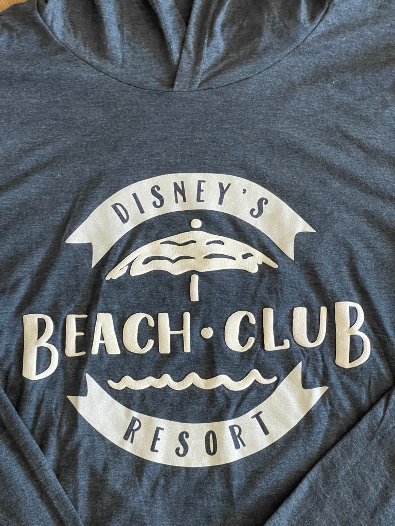 Disney Beach Club Resort Long Sleeve Pullover Hoodie Shirt XXXL