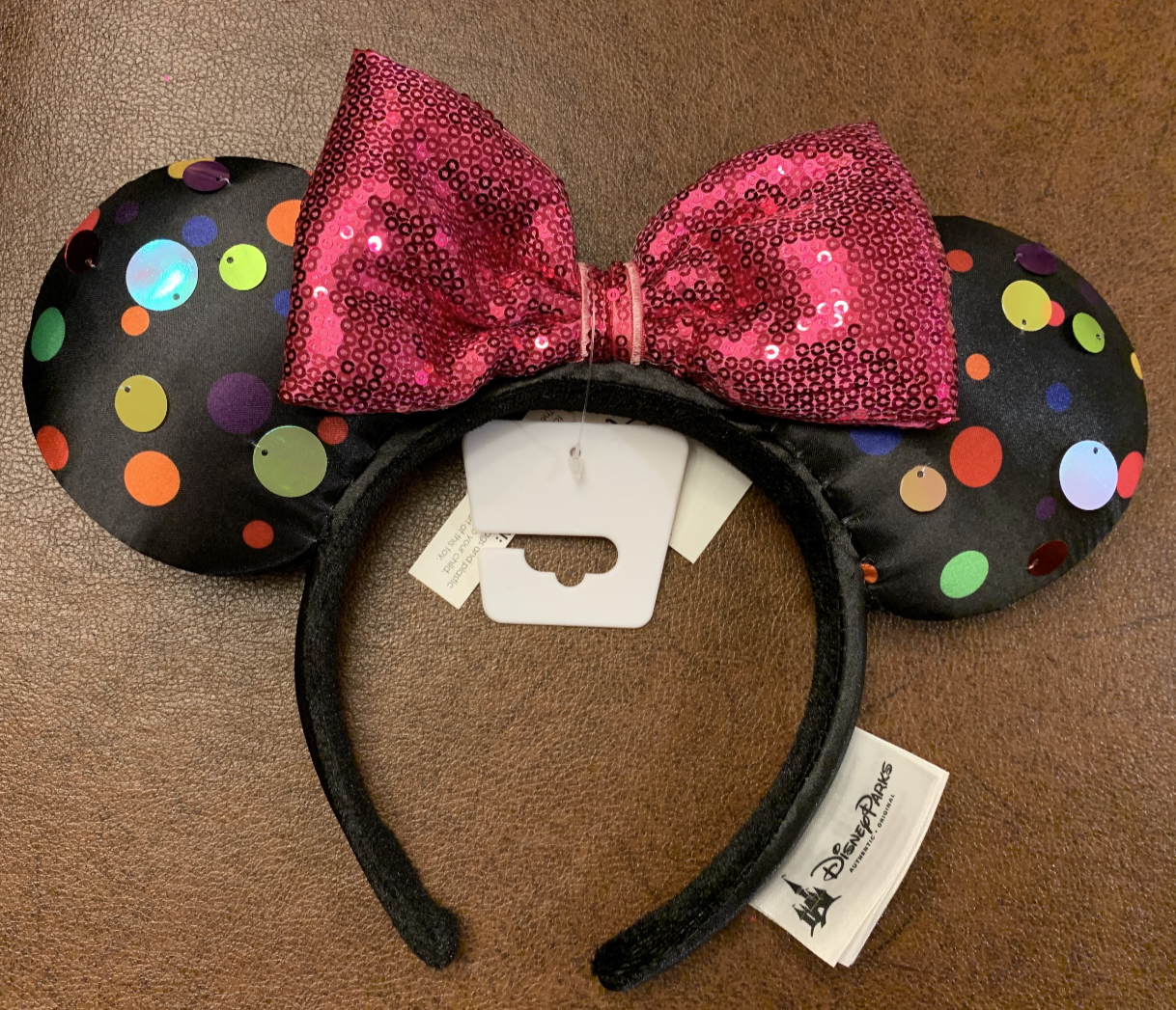 Disney Minnie Mouse Multi-Color Polka Rock the Dot Ear Headband