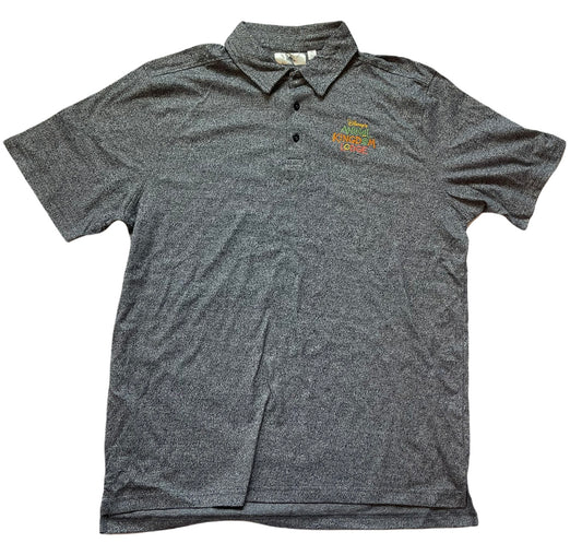 Disney Animal Lodge Embroidered Polo- Dark Grey XL