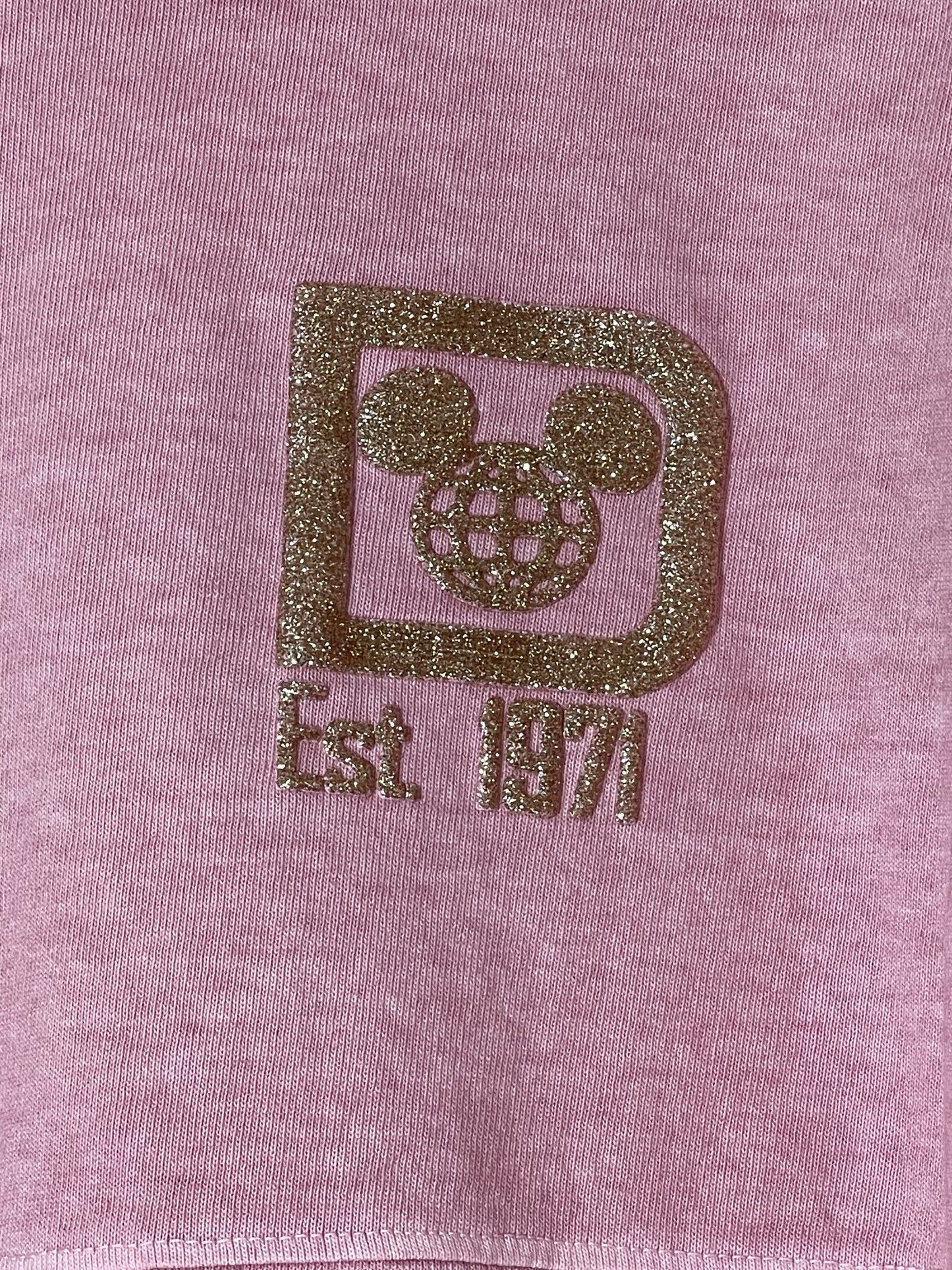 Walt Disney World Briar Rose Gold Glitter Spirit Jersey for Adults