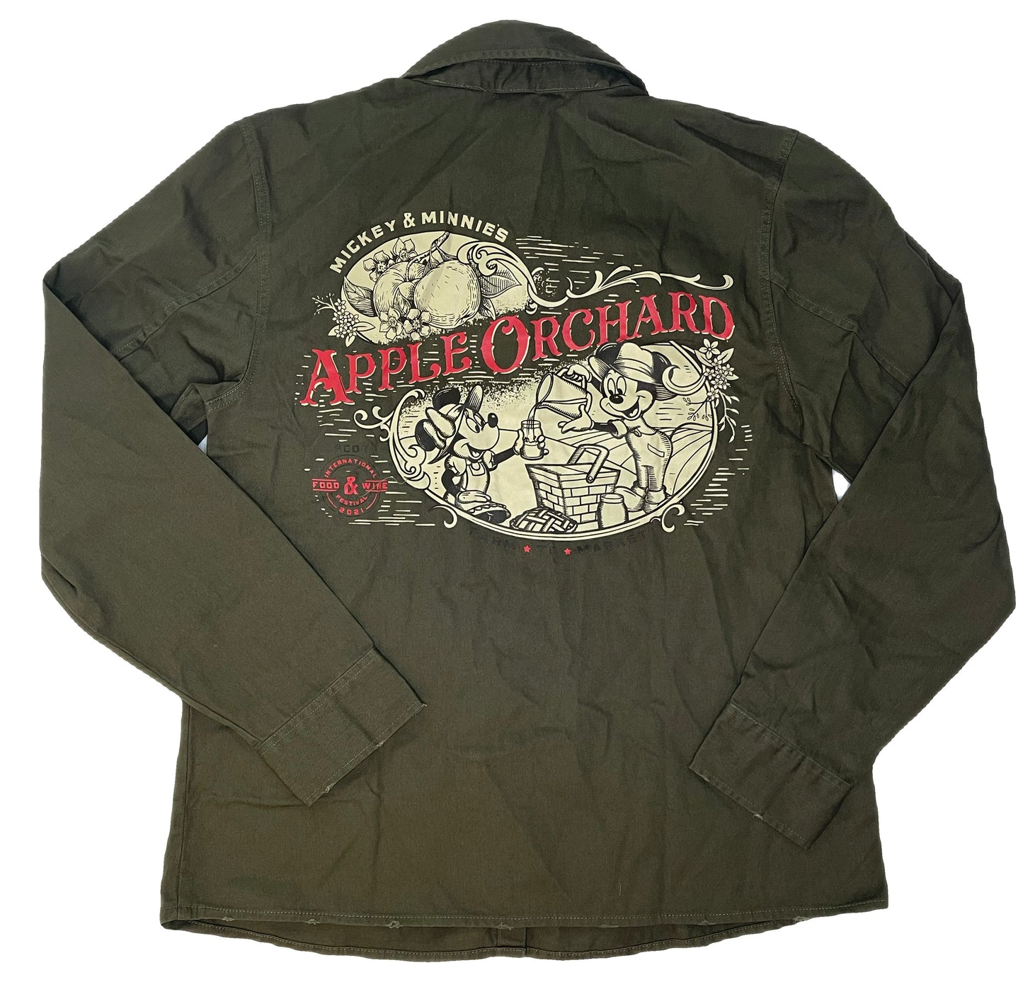 Disney Epcot Food and Wine Festival 2021 Apple Orchard Her Universe Button Shirt