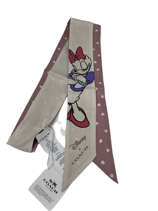 Disney X COACH Daisy Duck Silk Skinny Scarf