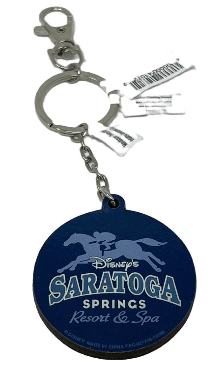 Disney Saratoga Springs Mickey Keychain-Take Life By the Reins