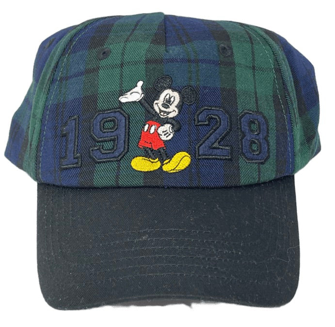 Disney Mickey 1928 Plaid Baseball Hat