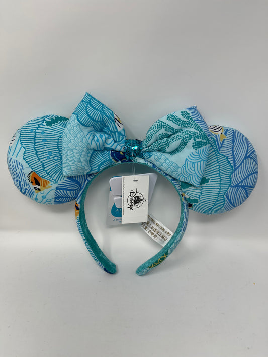 Disney Aulani Exclusive Tori Richard Under the Sea Minnie Ear Headband