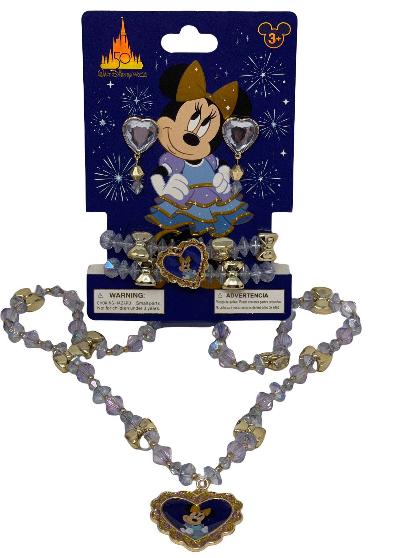 Walt Disney World 50th Anniversary Minnie Jewelry Set for Kids