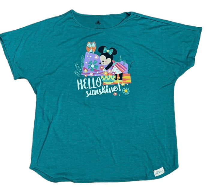 Disney Contemporary Resort Hello Sunshine Minnie Ladies Shirt XL