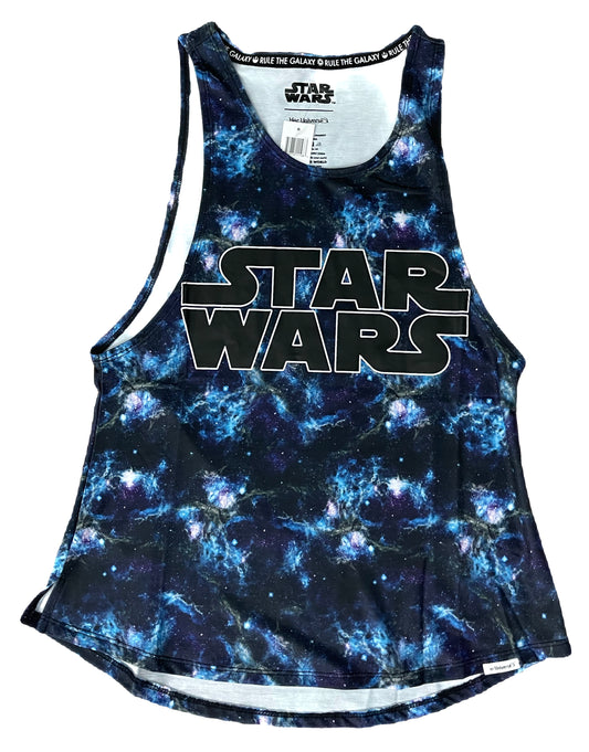 Disney Star Wars Galaxy Print Tank Top Shirt for Women by Her Universe