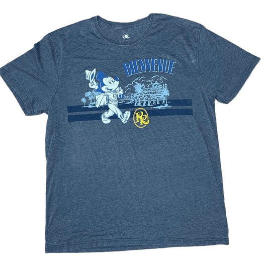 Disney Riviera Resort Mickey Bienvenue Burn Out Men’s Unisex Shirt