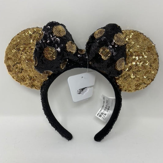 Disney Minnie Mouse Gold Sequined Ear Headband