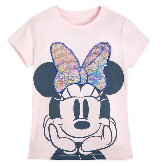 Disney Minnie Mouse Flip Sequin T-Shirt for Girls - World of Treasures