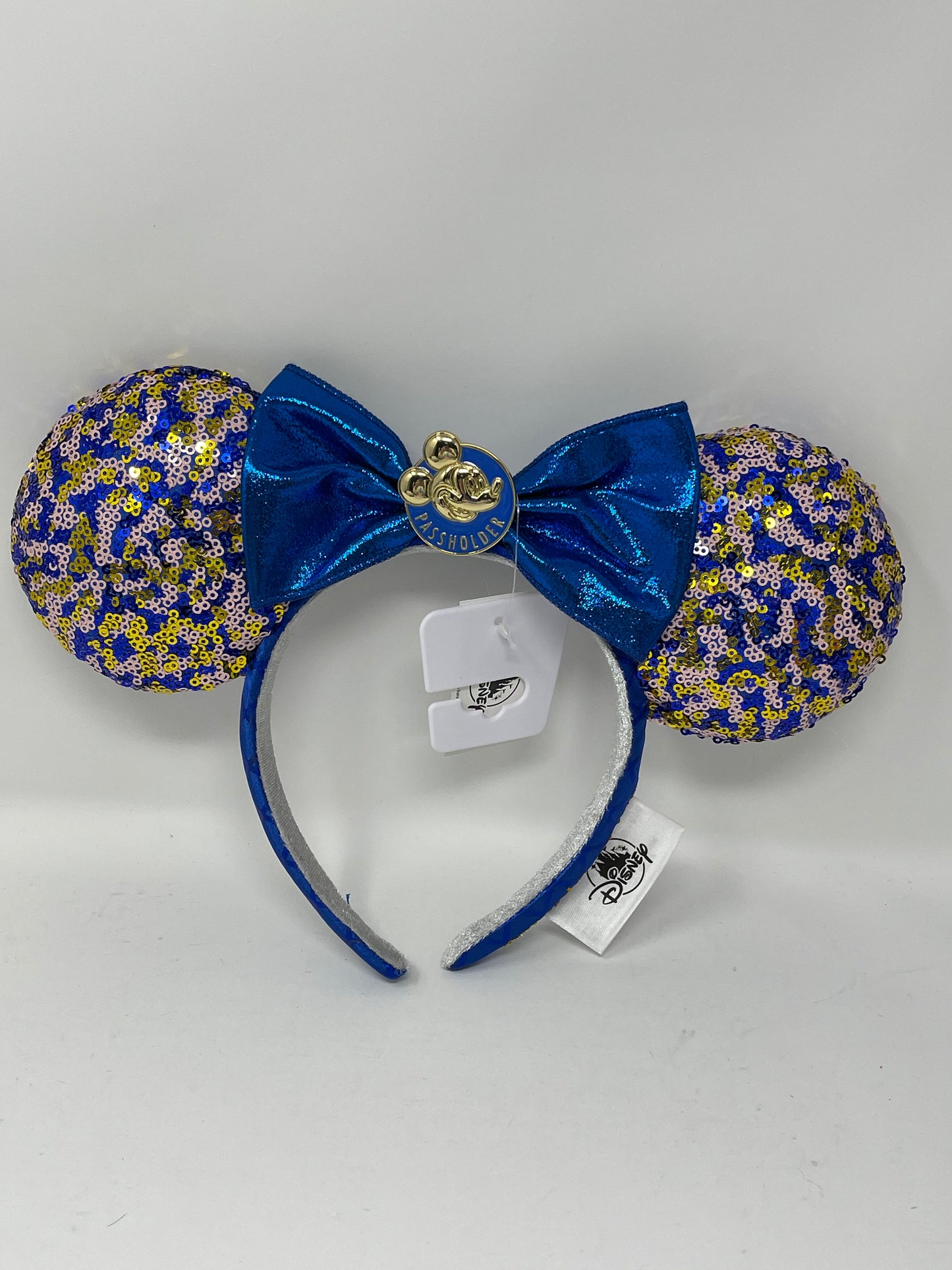 Walt Disney World Annual Passholder Sequined Minnie Ear Headband