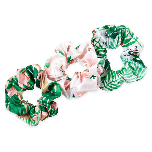 Disney Mickey and Minnie Mouse Tropical Hair Scrunchie Set - World of Treasures