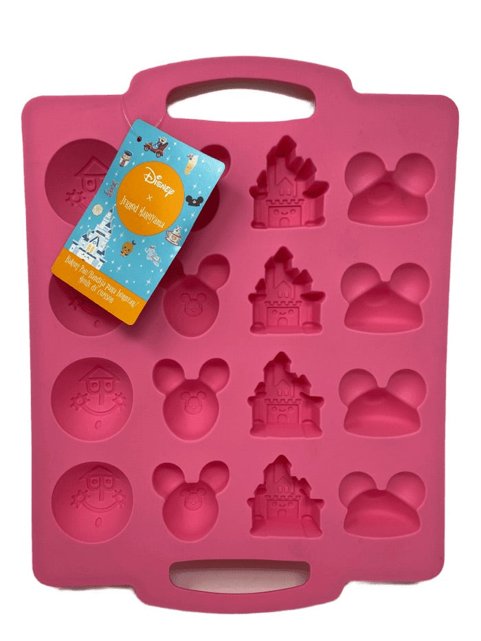 Disney Parks Castle, Mickey Balloon, Small World Silicone Cake Bite Pan by Jerro