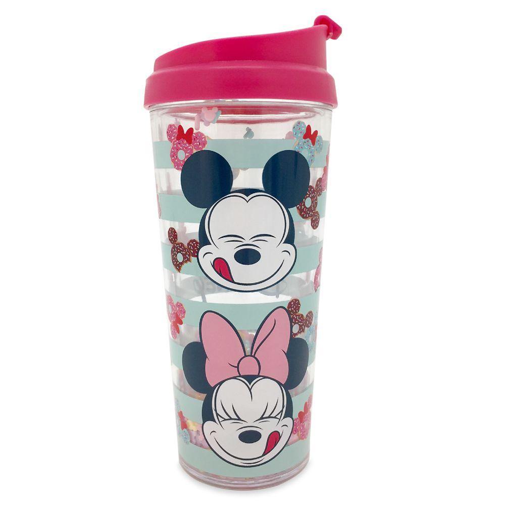 Disney Mickey and Minnie Mouse Donut Treats Travel Tumbler - World of Treasures