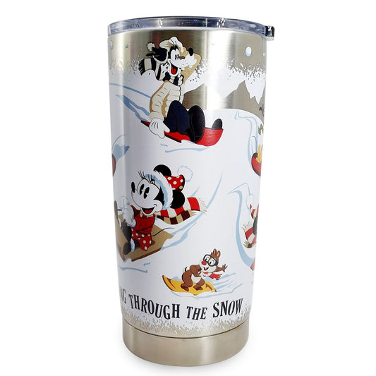 Disney Mickey and Friends Holiday Stainless Steel Travel Tumbler