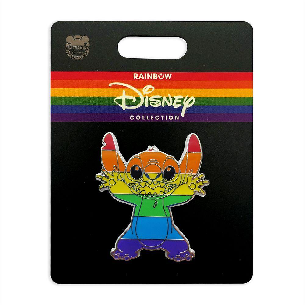 Disney Rainbow Collection Stitch Pin - World of Treasures