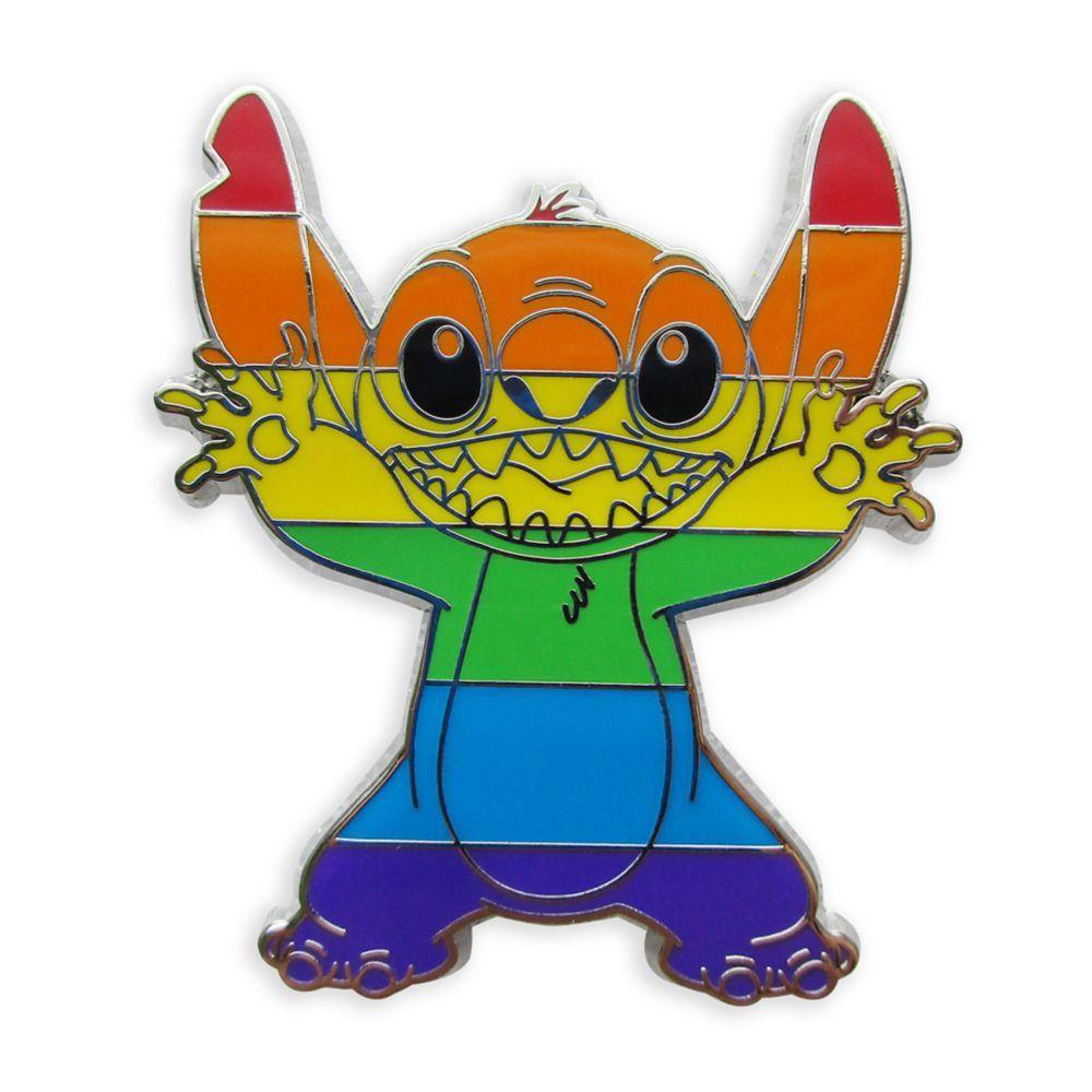 Disney Rainbow Collection Stitch Pin - World of Treasures