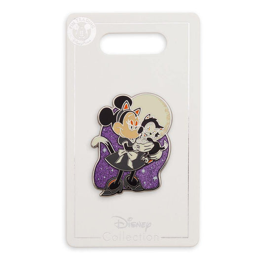 Disney Minnie Mouse and Figaro Halloween Pin - World of Treasures