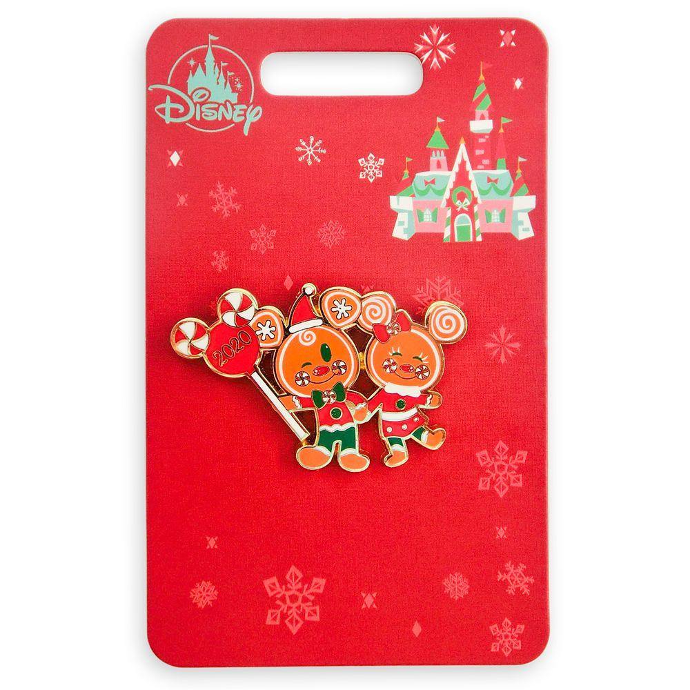 Disney Mickey and Minnie Mouse Gingerbread Holiday 2020 Pin - World of Treasures