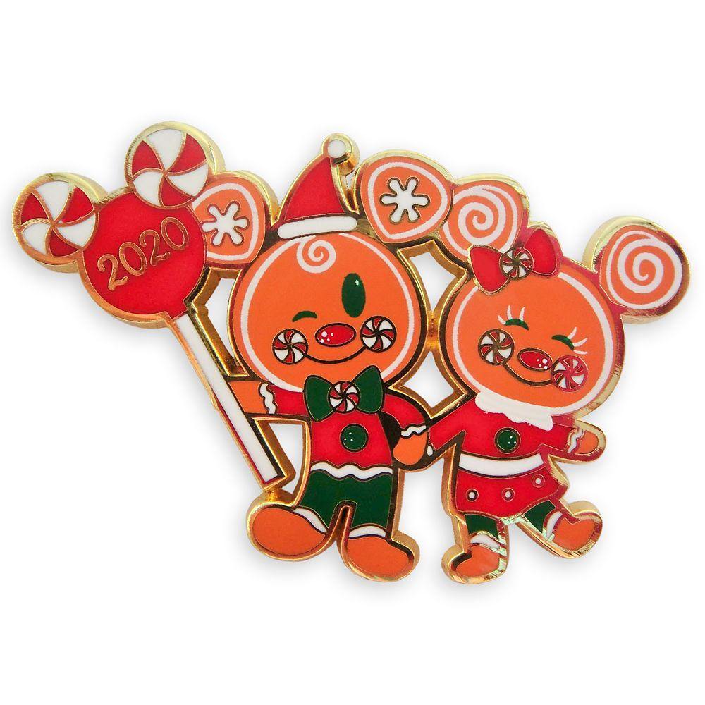 Disney Mickey and Minnie Mouse Gingerbread Holiday 2020 Pin - World of Treasures