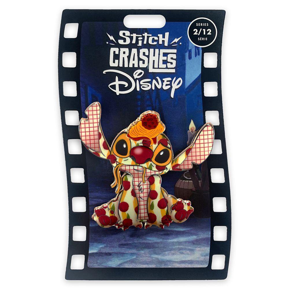 Disney Stitch Crashes Disney Pin – Lady and the Tramp – Limited Release - World of Treasures