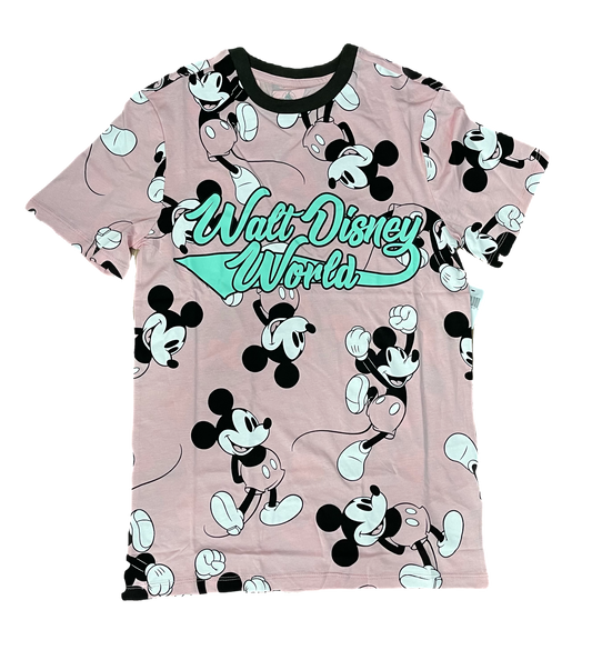 Disney Walt Disney World Mickey All Over Print Shirt