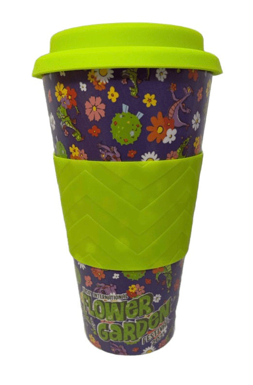 Disney Epcot 2021 Flower and Garden Festival Figment Travel Tumbler Cup